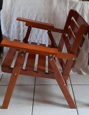 Sedia Poltrona Da Yacht O Da Piscina Vintage Teak