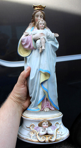 Antica statua angelo - , madonna