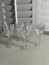 Set Of 5 Tiny Liquor Flutes 4 1/2 In. Tall
