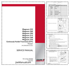 CASE Magnum 235 260 290 315 340 370 Trattori con CVT Manuale di Servizio PDF