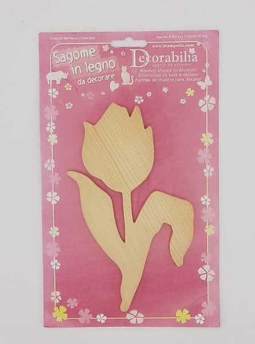 Sagoma legno tulipano