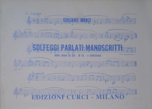 Solfeggi parlati manoscritti - solfeggi,