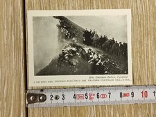 Catania soci Touring Club cratere dell'Etna nel 1923 antica stampa fotografica