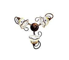 Plafoniera classica rustica in