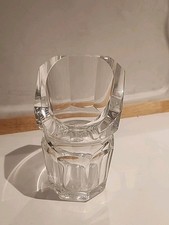 Raro vaso fiori vetro pesante