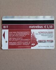 Biglietto Metrebus Roma. Cinecittà si Mostra. BIT. Metropolitana Autobus Treno