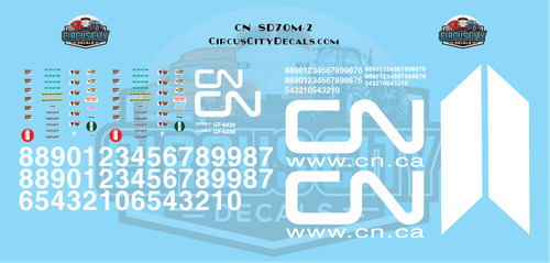 Set decalcomanie scala - , g