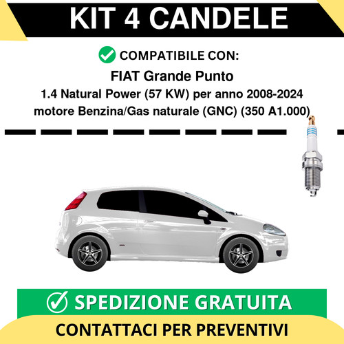 Kit candele per fiat - kit, 4