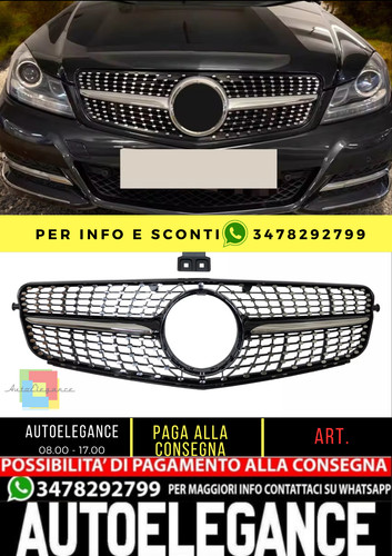 Griglia nero diamante mercedes - griglia,