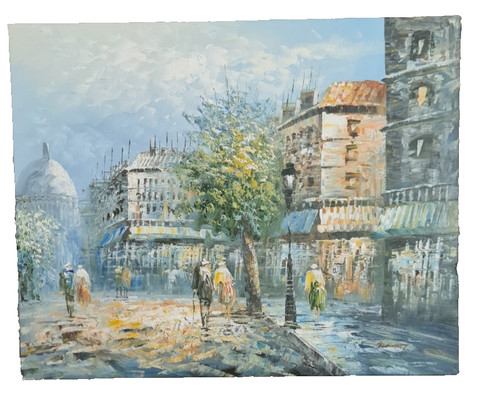 Dipinto olio tela burnett - dipinto,