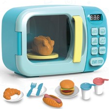 Forno a Microonde Giocattolo con Luci e Suoni Realistici Idea Regalo per Bambini