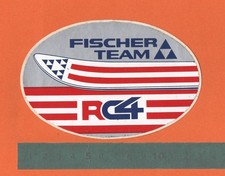 Adesivo Vintage Sticker Autocollant Aufkleber Ski Sci FISCHER TEAM RC4