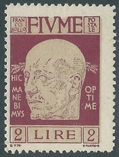 1920 FIUME EFFIGIE DI