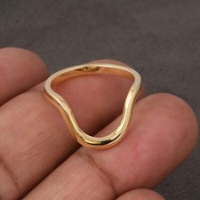 Anello moderno placcato oro