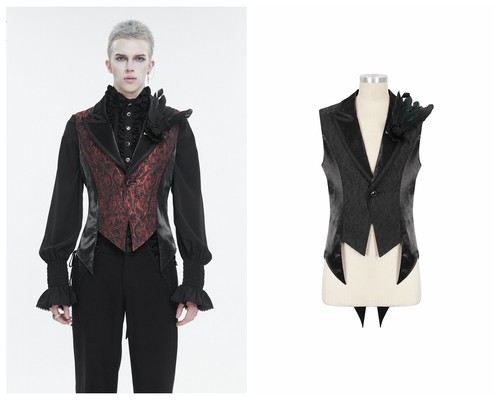 Gilet diavolo moda uomo - gilet, nero