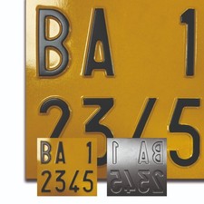 REPLICA TARGA PER MEZZI AGRICOLI GIALLA CATARIFRANGENTE