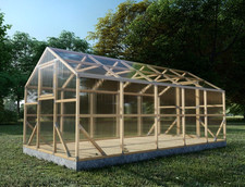 5M ECO serra in legno giardino