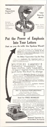 Hammond typewriter - hammond,