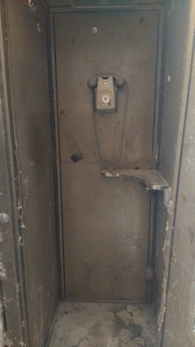 Cabina telefonica anni 60 - cabina,