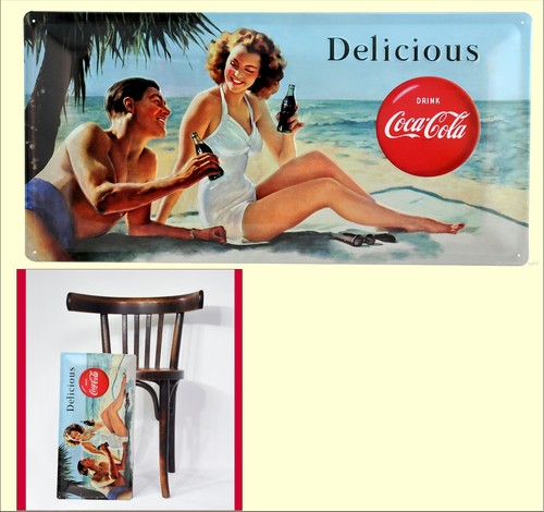 Insegna coca cola 25x50 grande - coca-cola,