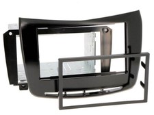 KIT Mascherina RADIO GPS MONITOR 2 DIN LANCIA DELTA 2014 NERO LUCIDO SATINATO