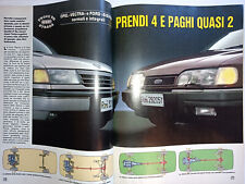 QUATTRORUOTE 1990 FORD ESCORT