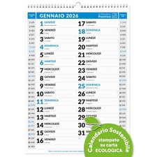Calendario 2026 da Muro