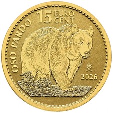 Moneta d'oro L'orso bruno
