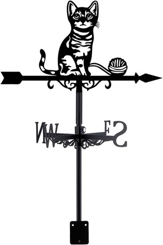 Banderuola metallo gatto - metallo, di