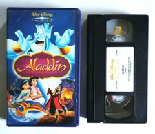 Vhs Film Ita Animazione Walt Disney Aladdin Vs 5290 classici Videocassetta(V209)