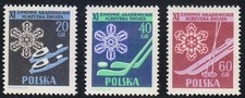 Polonia 1956 MNH Mi 956-958 Sc