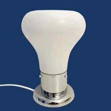 ? lampada da tavolo vintage in vetro di Murano mezzo birillo Mazzega