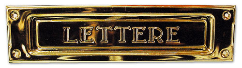 Buca per lettere ottone - per,