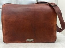 Borsa Laptop In Pelle Marrone