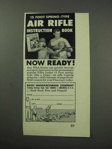 1961 daisy air rifle - rifle, ad