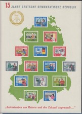 DDR 1964 blocco grande 15 anni