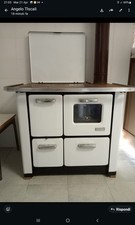 stufa a legna con forno usata