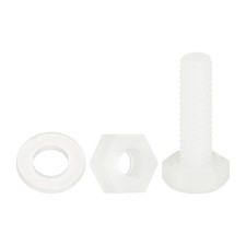 Screws + hex nuts M4x15mm