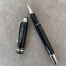 Penna Roller Clip Nero-Argento