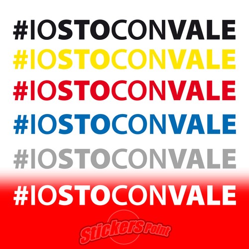 Adesivi iostoconvale vr46 - 2, #iostoconvale