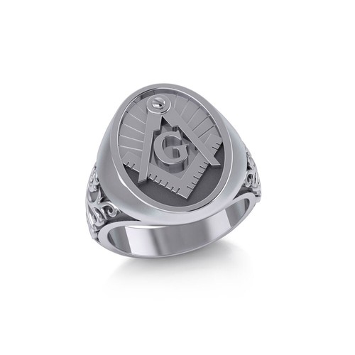 Massonico anello sigillo - sigillo, 925