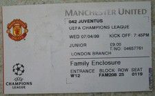 Biglietto: 1998/99 Manchester