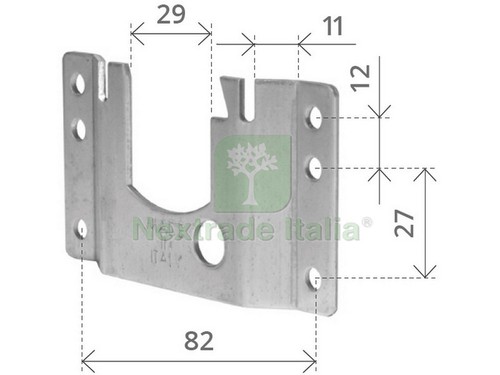 1pz supporto legno - supporto, lunghezza