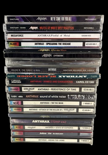 Lot anthrax cds - of, 19
