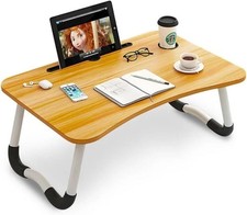 TAVOLINO DA LETTO CON GAMBE RIPIEGABILI IN LEGNO  COLAZIONE LAVORO STUDIO