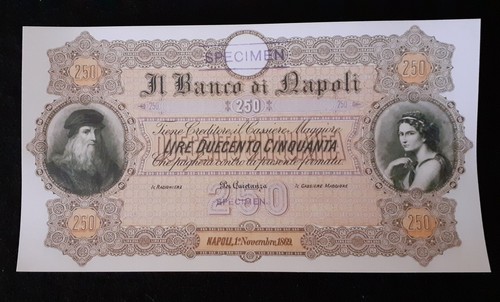 Banconota 250 lire - banco, di