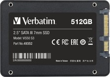 Hard Disk Verbatim SSD Vi550 S3 - SSD interno da 512GB  Solid State Drive NUOVO
