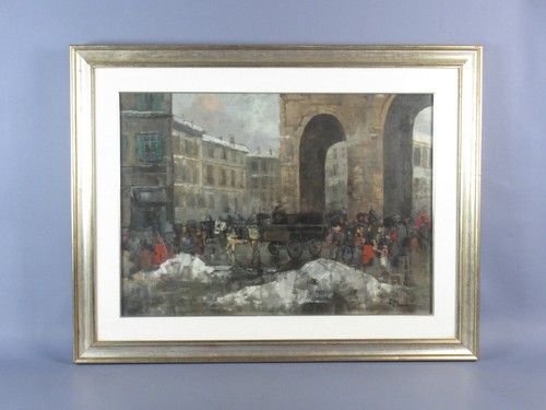 Quadro vecchia milano dipinto - quadro,