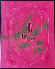 LUCIO FONTANA - acquerello su tela anni 50 - CONCETTO SPAZIALE