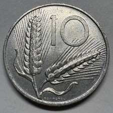 1952 Italy 10 Lire - Beautiful